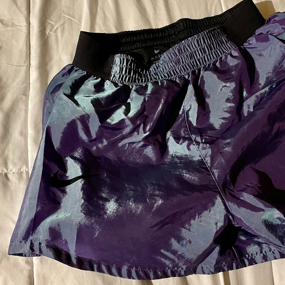 Metallic Nike Track Shorts